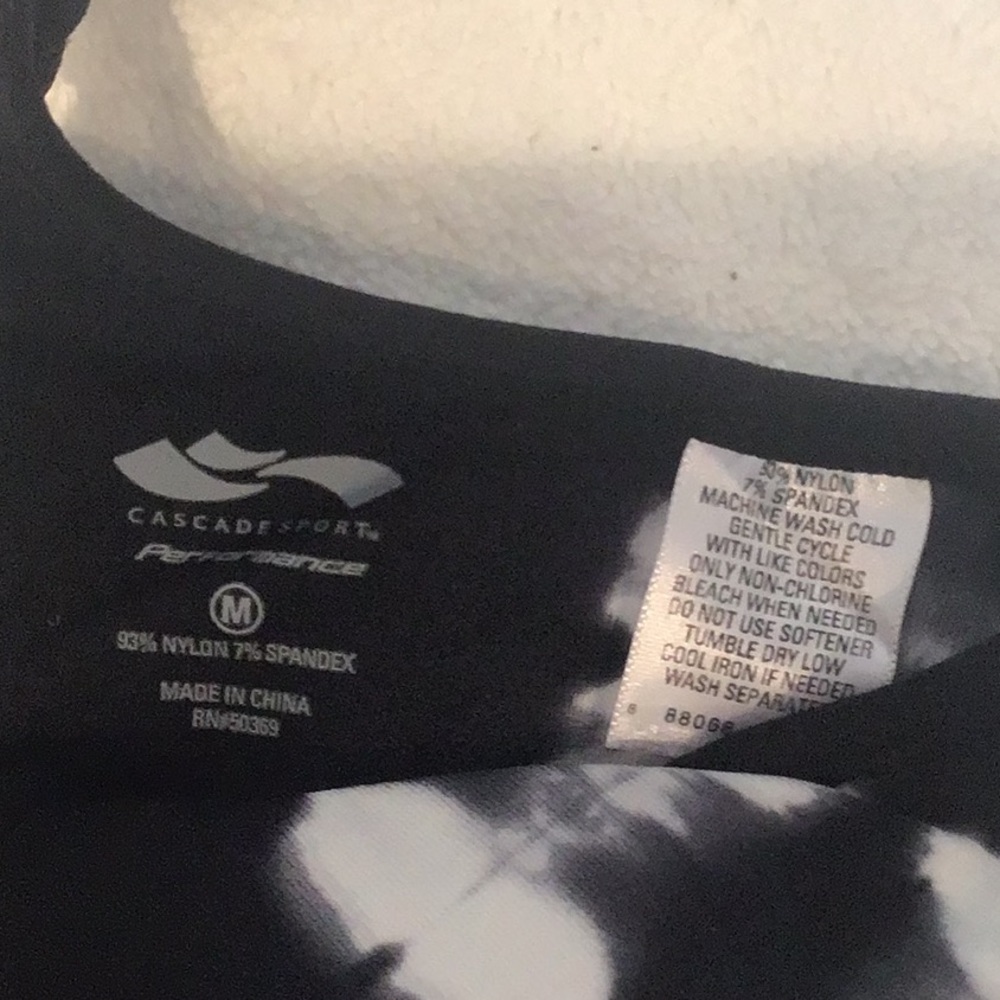 Cascade Sport Tye-Dye Sports Bra Medium - Picture 3 of 4